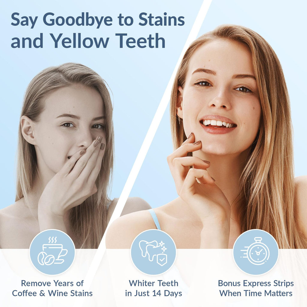 Teeth Whitening Strips Mint Flavor