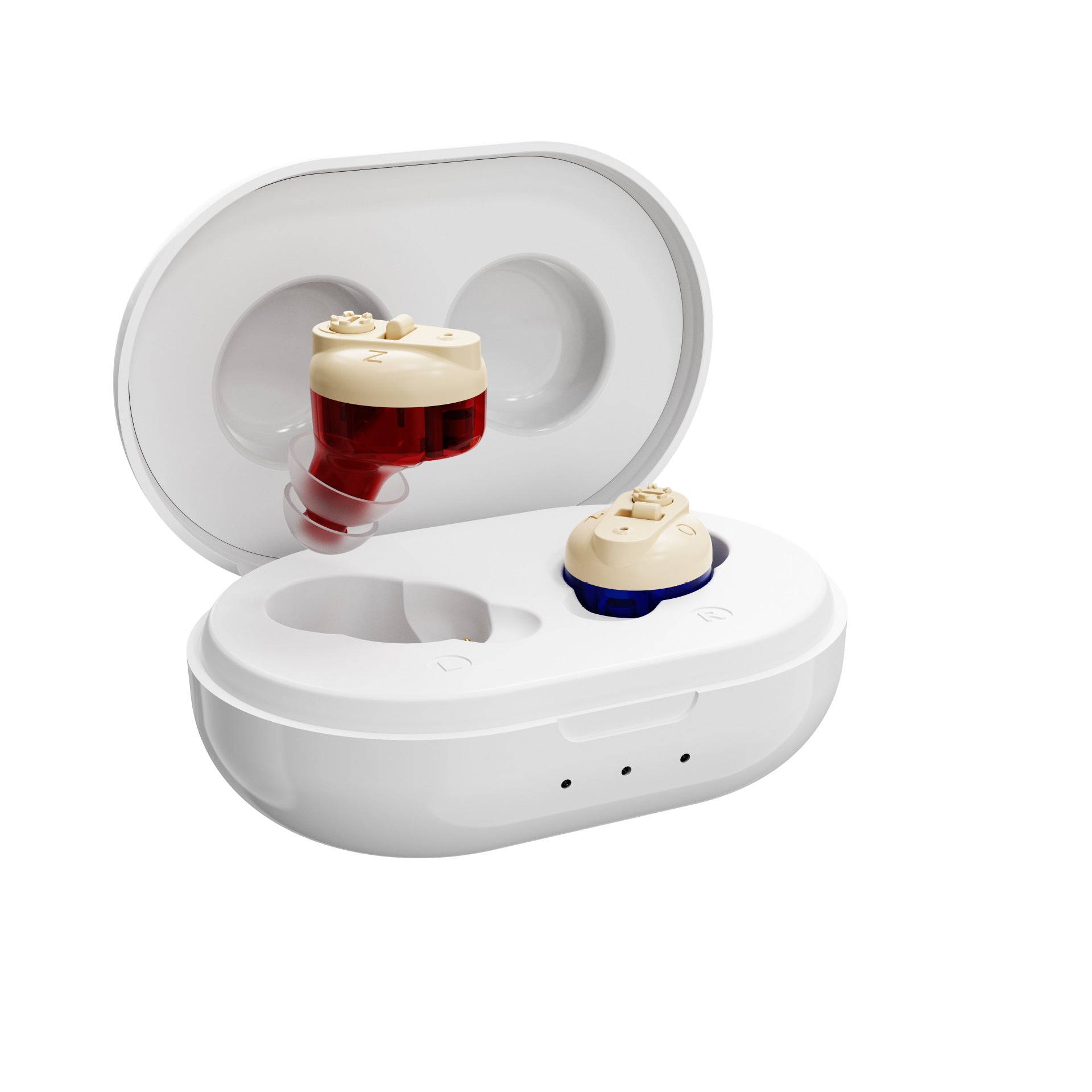 Wireless Hearing Aid with Magnetic Charging
