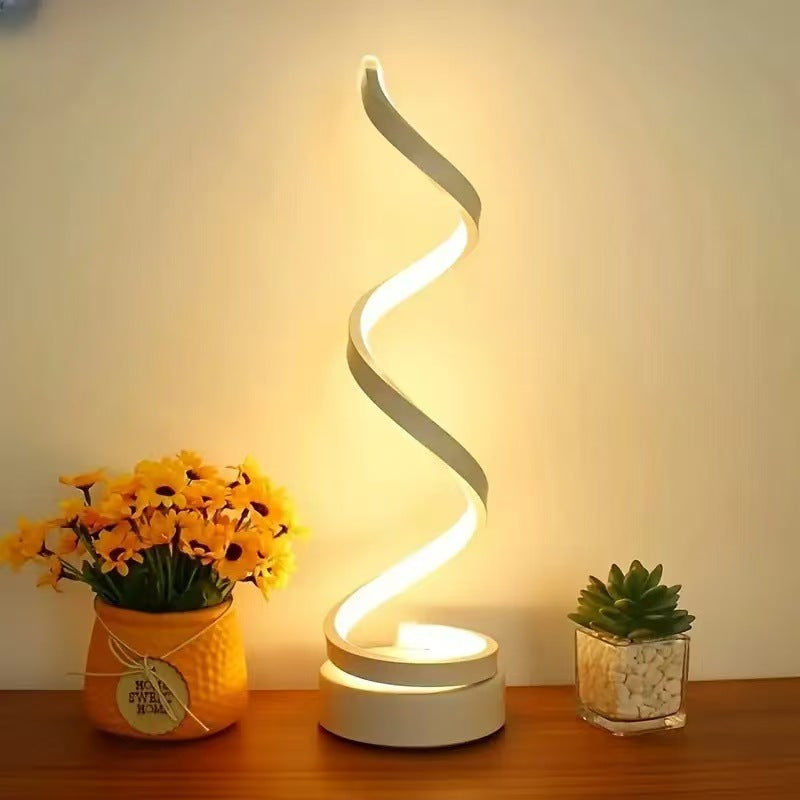 Adjustable Spiral USB Desk Lamp