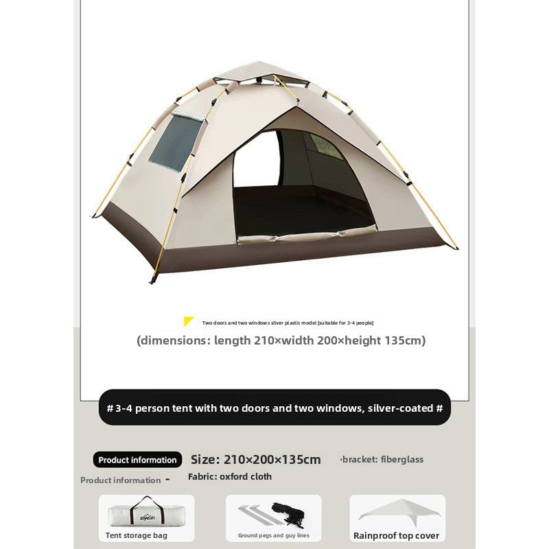 Automatic Waterproof Camping Tent for Family Outdoor Use