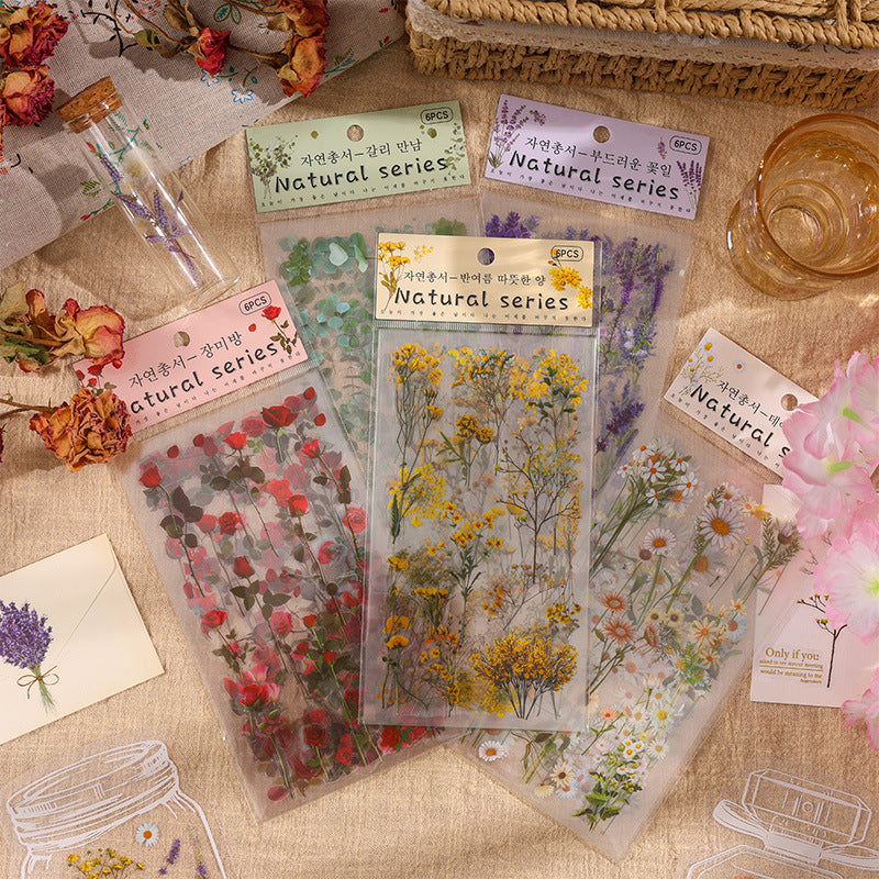 Nature Series PVC Sticker Sheets