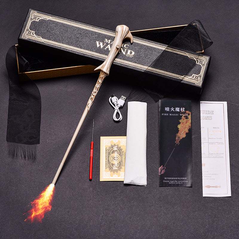 Premium Fire-Shooting Magic Wand Set – Ideal Cosplay Accessory for Wizards and Witches
