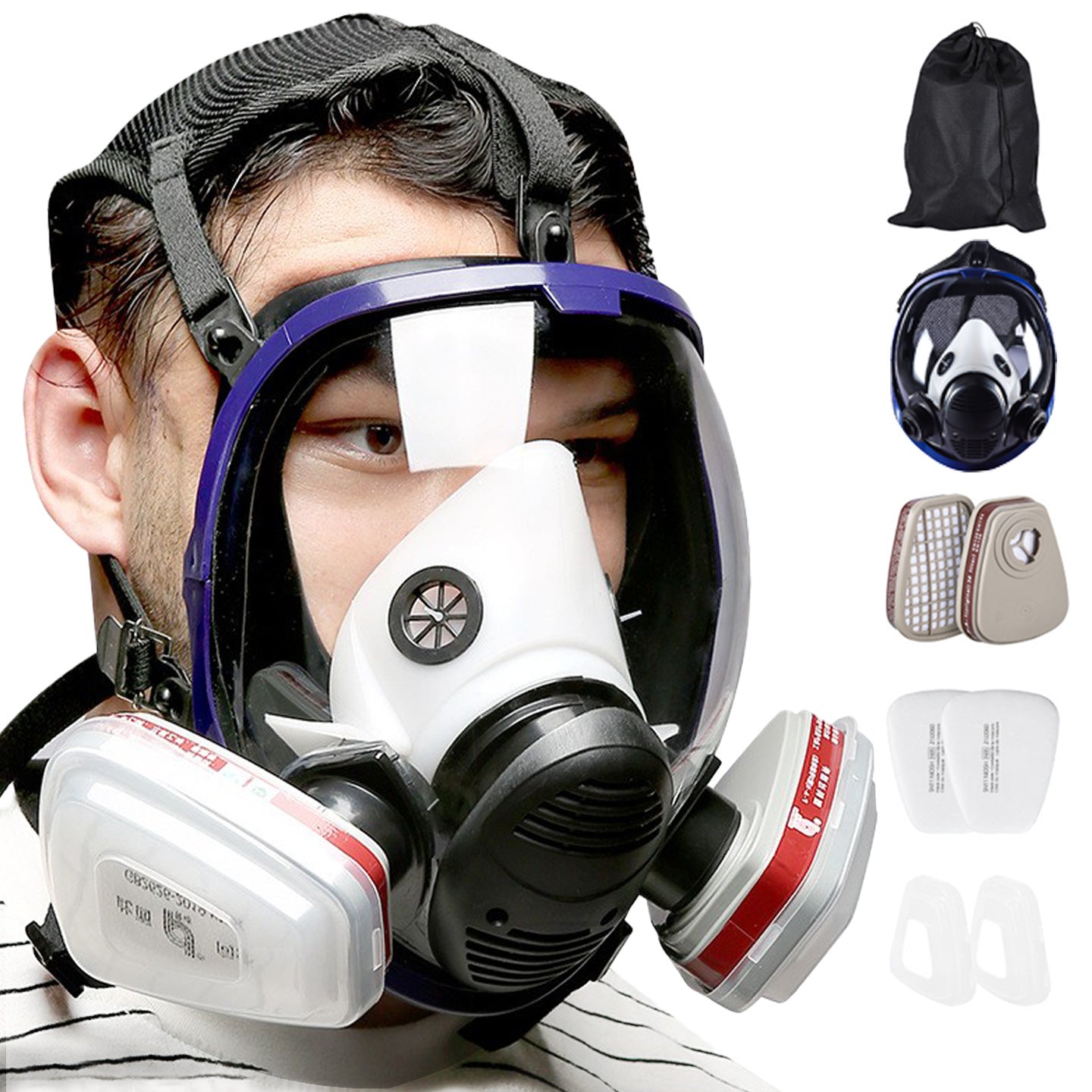 Silicone Gas Mask for Toxic Fume Protection