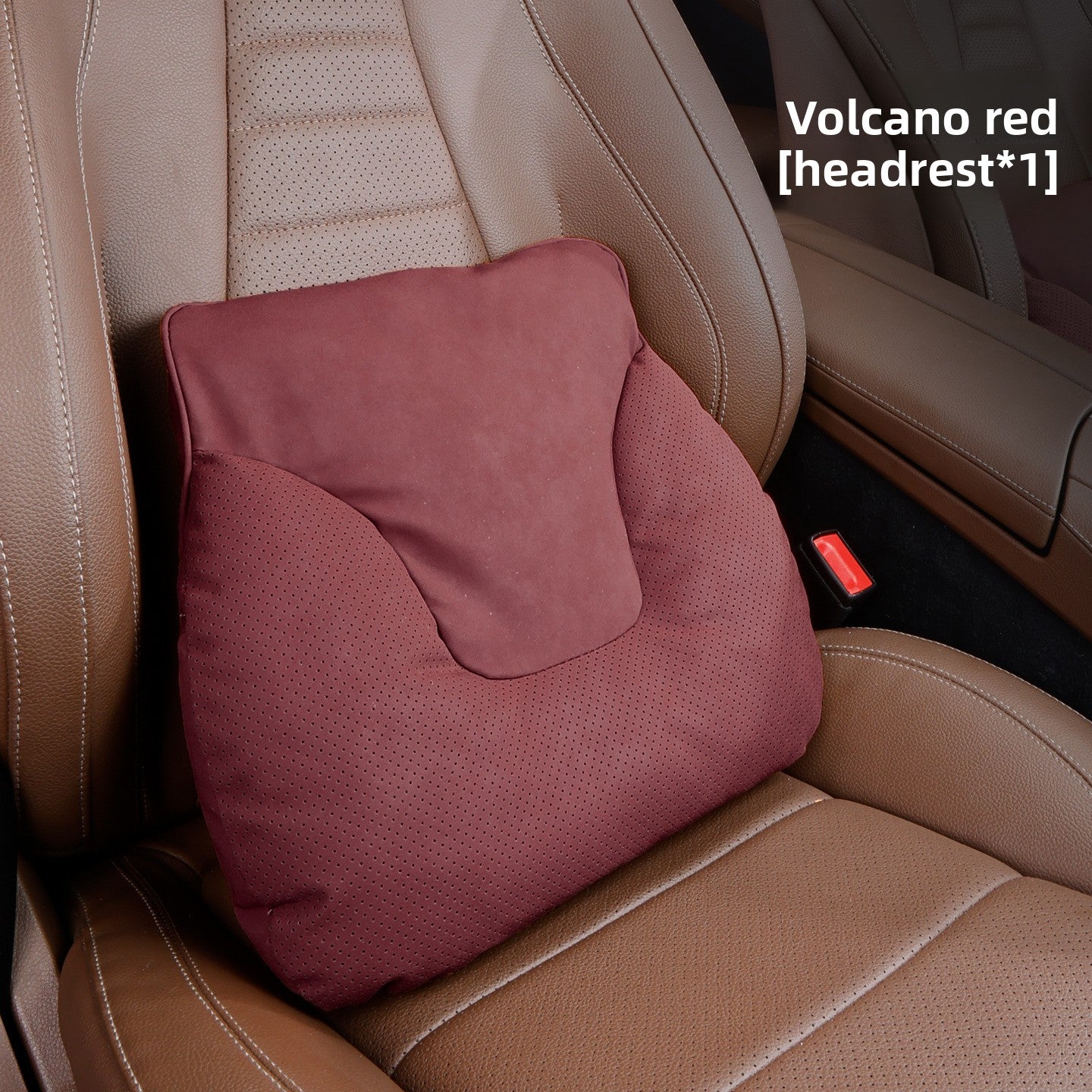 Car Headrest Neck Pillow and Lumbar Support Set