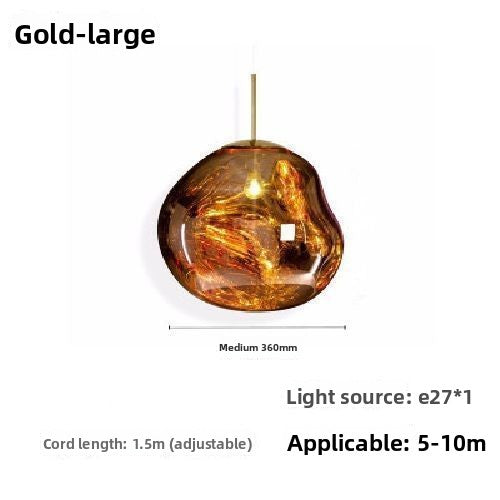Glass chandelier