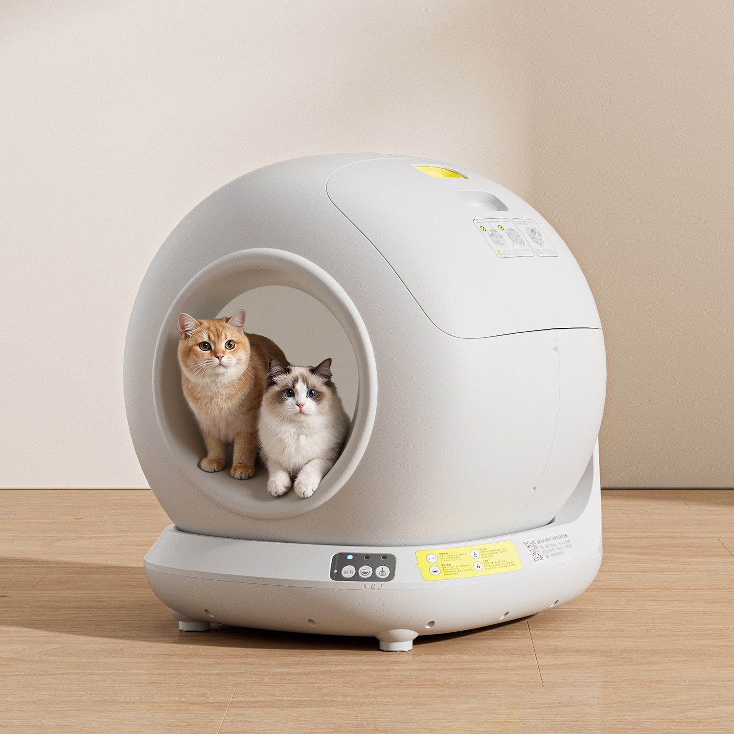 Smart Wi-Fi Automatic Cat Litter Box | App-Controlled Self-Cleaning