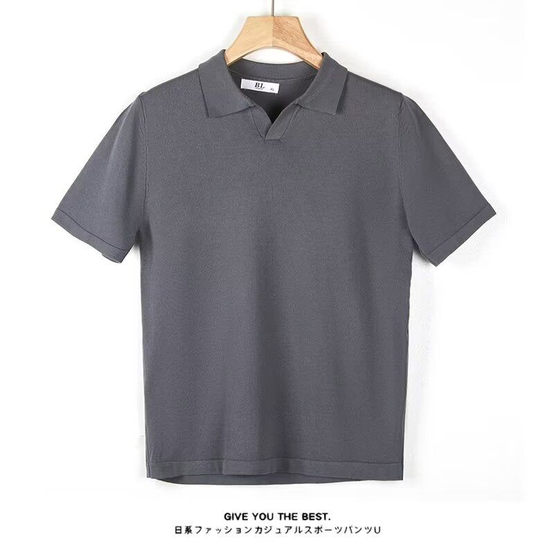 Men's Short Sleeve Lapel T-Shirt