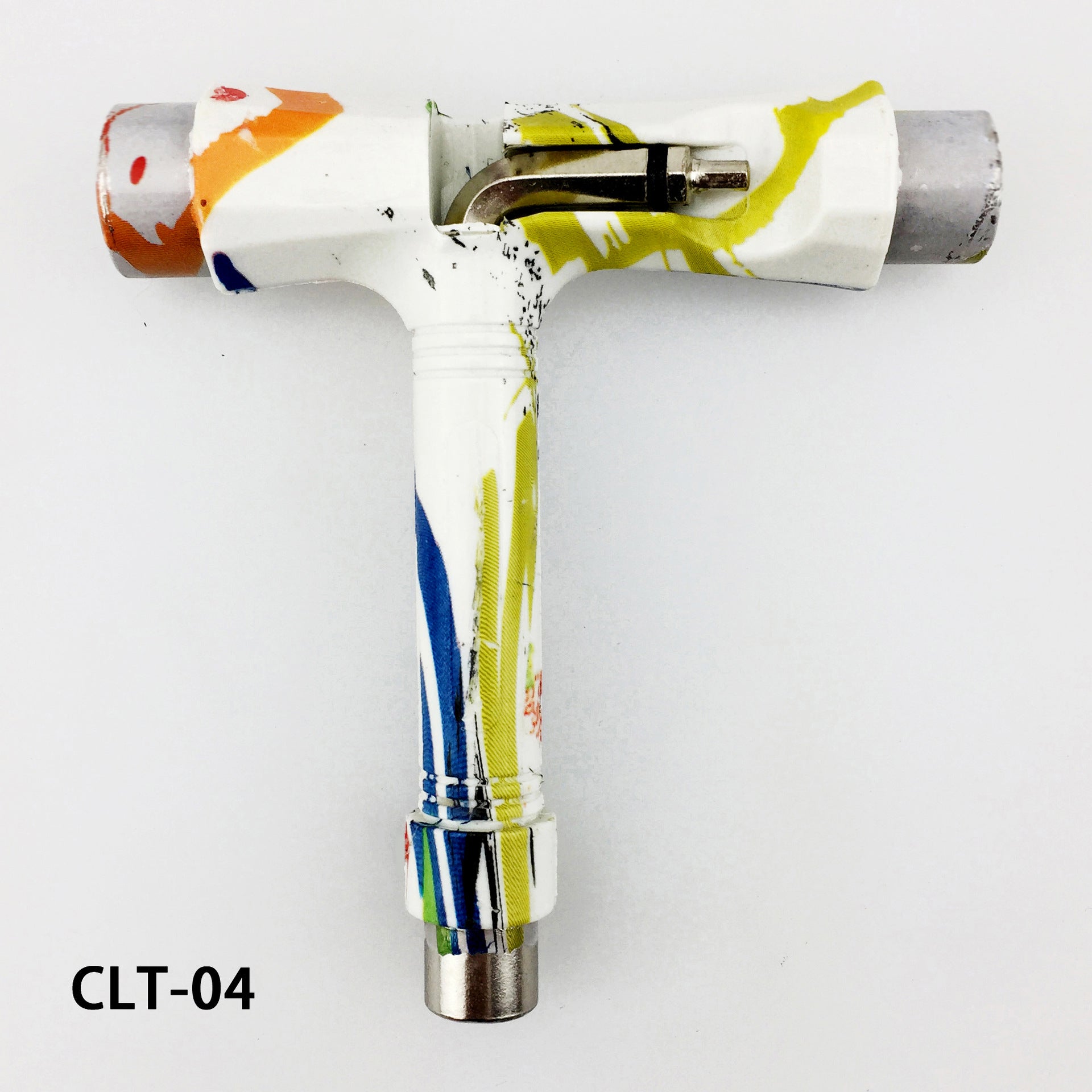 Multi-functional skateboard T-shaped tool