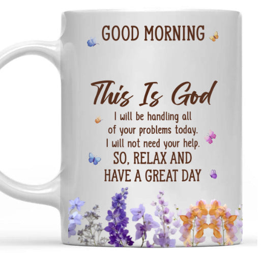 Floral Good Morning Ceramic Mug