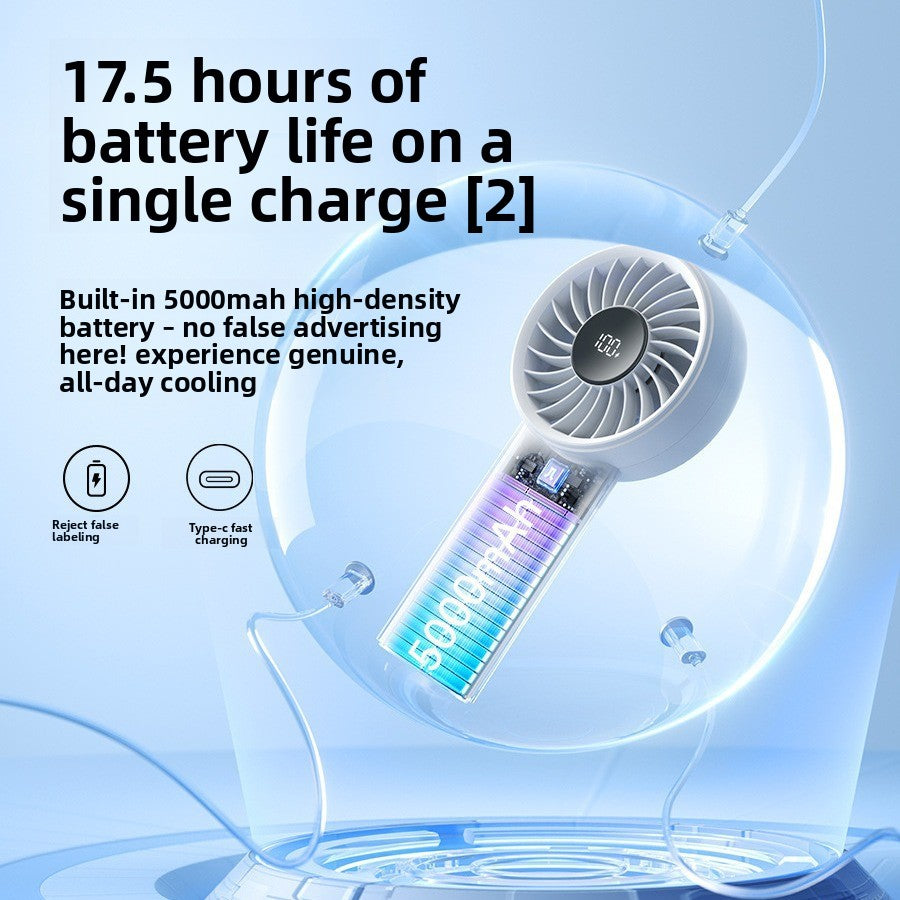 Portable USB Rechargeable Handheld Fan