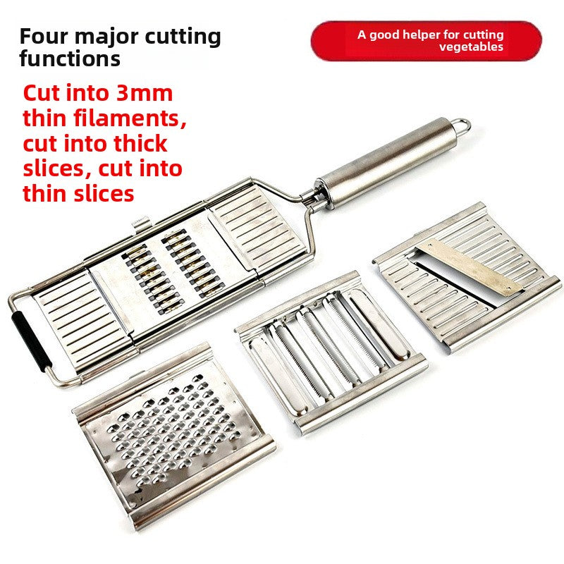 Multifunctional Manual Vegetable Slicer Stainless Steel Kitchen Tool