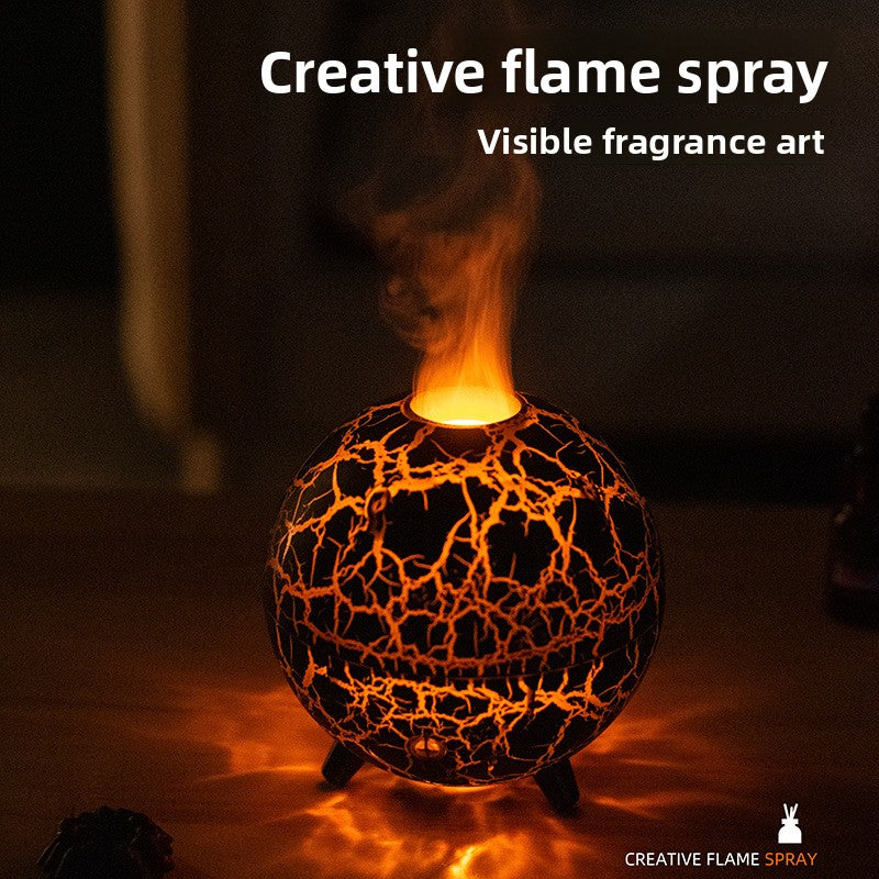Ultrasonic Aromatherapy Humidifier with Flame Effect