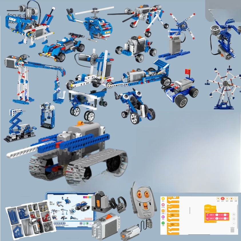 Remote-Controlled Tank Box Building Toy