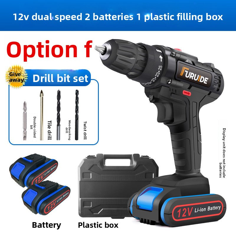 24V/36V Cordless Power Drill Set - Rechargeable Lithium-Ion Electric Driver Combo Kit, 35 to 112-Piece Complete Hardware Tool Kit with Storage Case