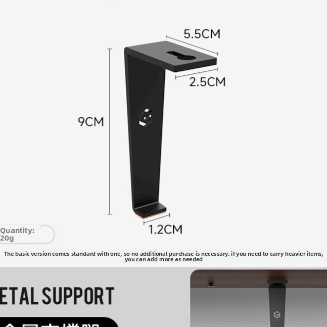 Computer Desktop Storage Pad Elevated