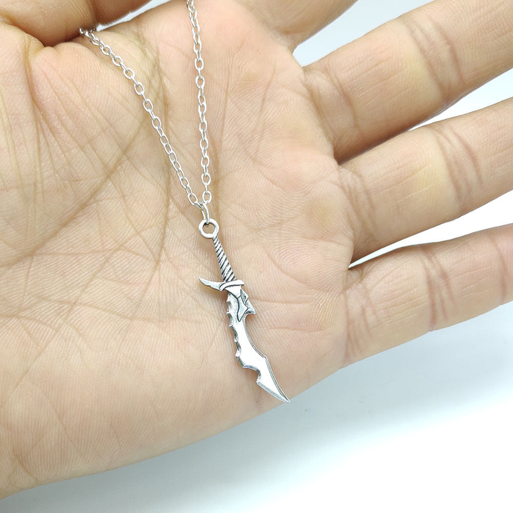 Anime Weapon Model Short Blade Necklace Pendant