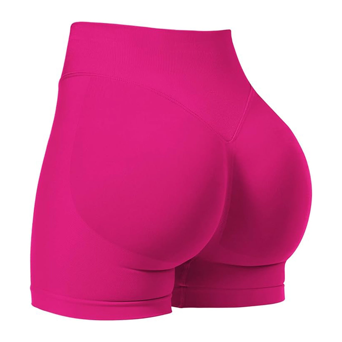 Womens High-Waisted Seamless Yoga Shorts