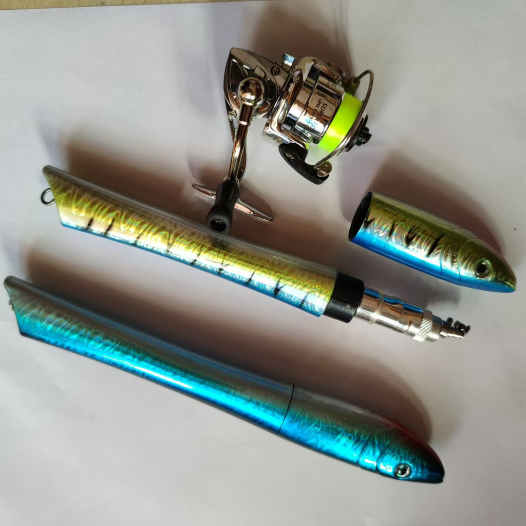 Mini Portable Fishing Rod Set
