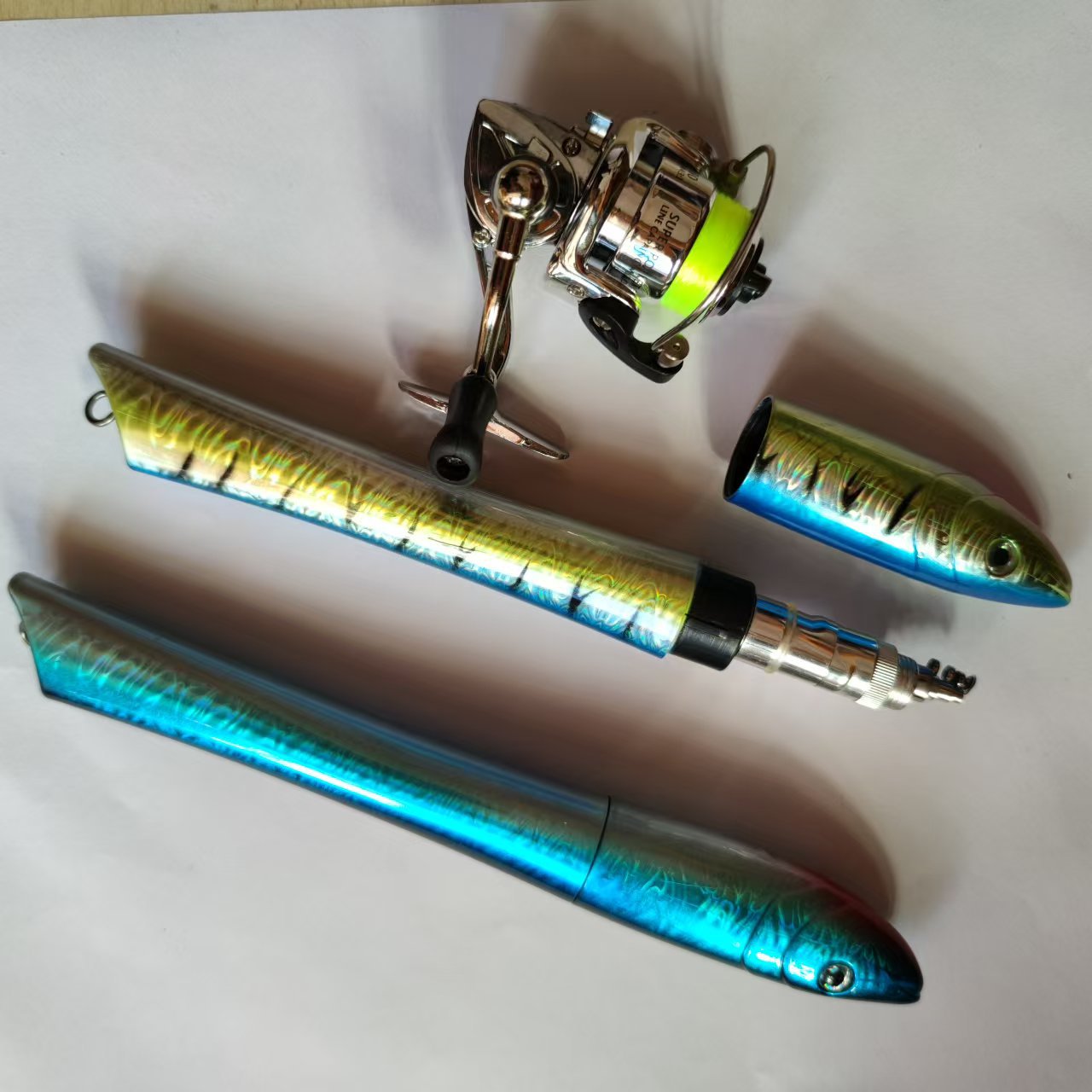 Mini Portable Fishing Rod Set