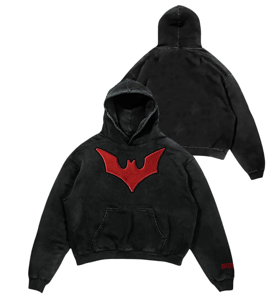 Hero Verse Men's Digital Print Hoodie | Relaxed Fit Streetwear Pullover
