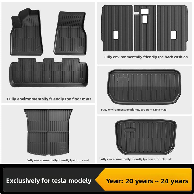Tesla Model 3/Y Custom Fit TPE All-Weather Floor Mats