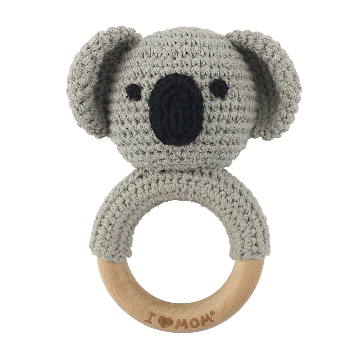 Handmade Crochet Animal Baby Rattle Teether