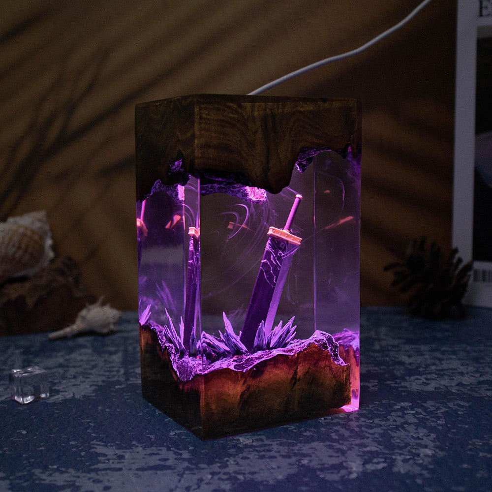Sword Theme Resin Lamp