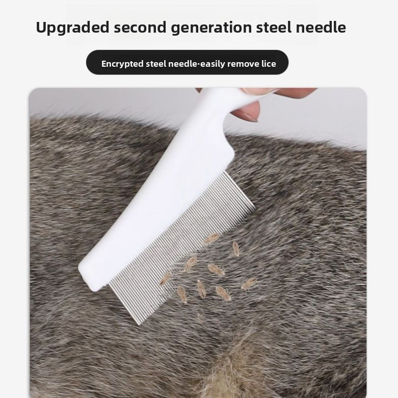 Steel Needle Pet Grooming Comb