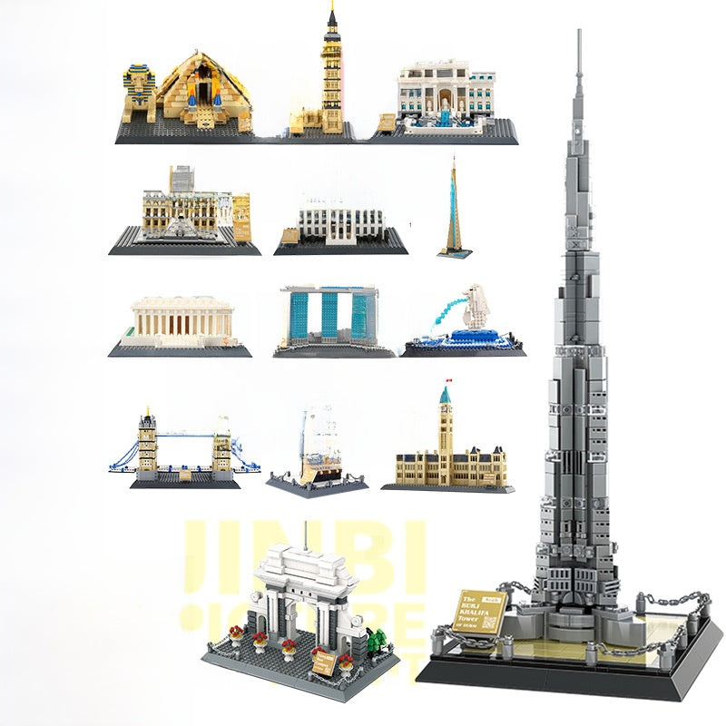 World Architecture Building Blocks kit Global Landmark Model sets