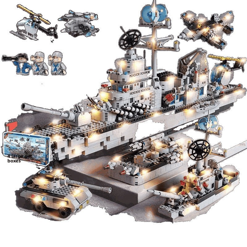 Military Aircraft Carrier Building Blocks Set