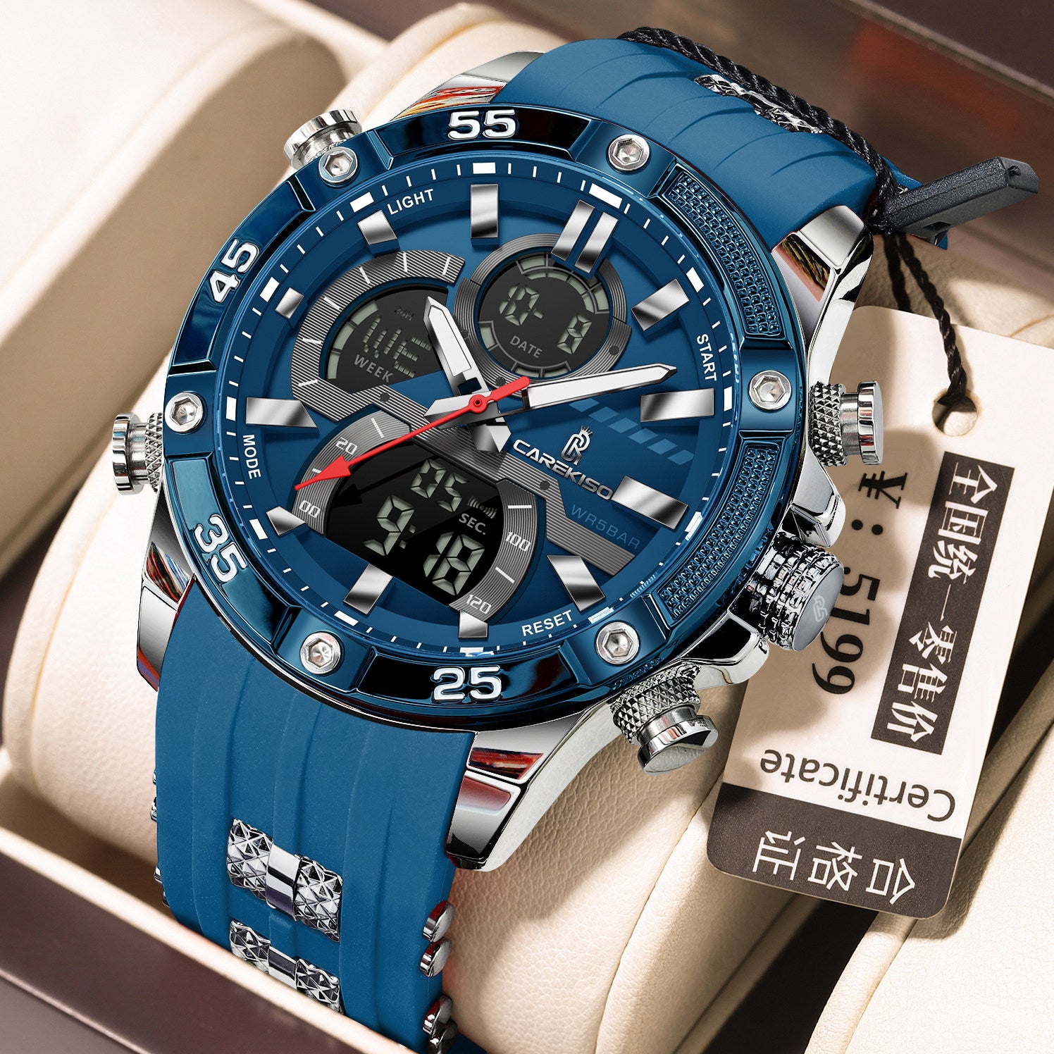 Mens Dual Display Electronic Watch