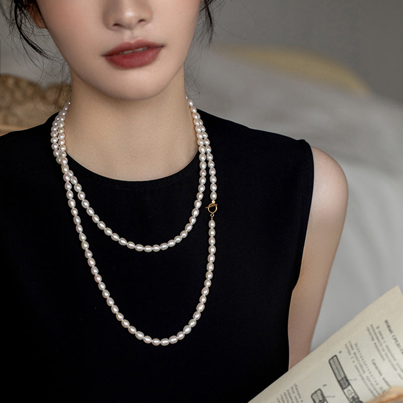 Double Layer Freshwater Pearl Necklace