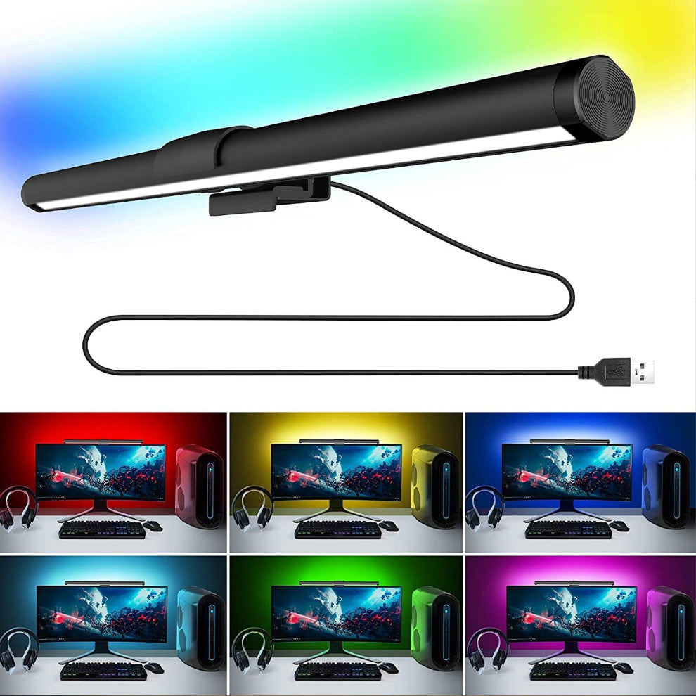 USB Powered Computer Screen Hanging Lamp with Stepless Dimming