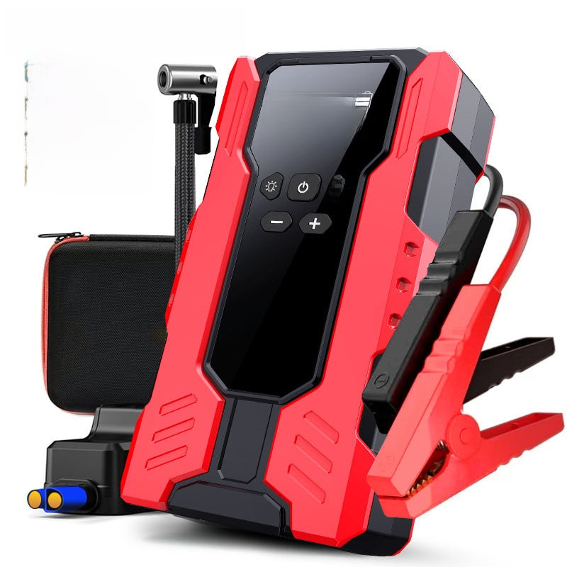 3-in-1 Portable Car Jump Starter & Air Compressor | 12V Battery Pack Power Bank