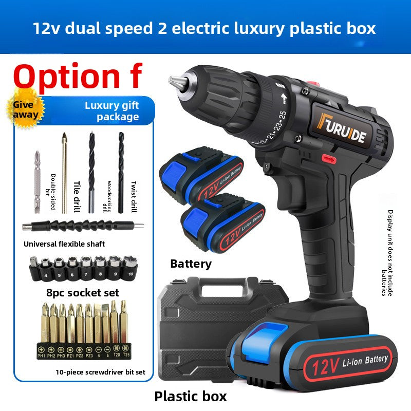 24V/36V Cordless Power Drill Set - Rechargeable Lithium-Ion Electric Driver Combo Kit, 35 to 112-Piece Complete Hardware Tool Kit with Storage Case