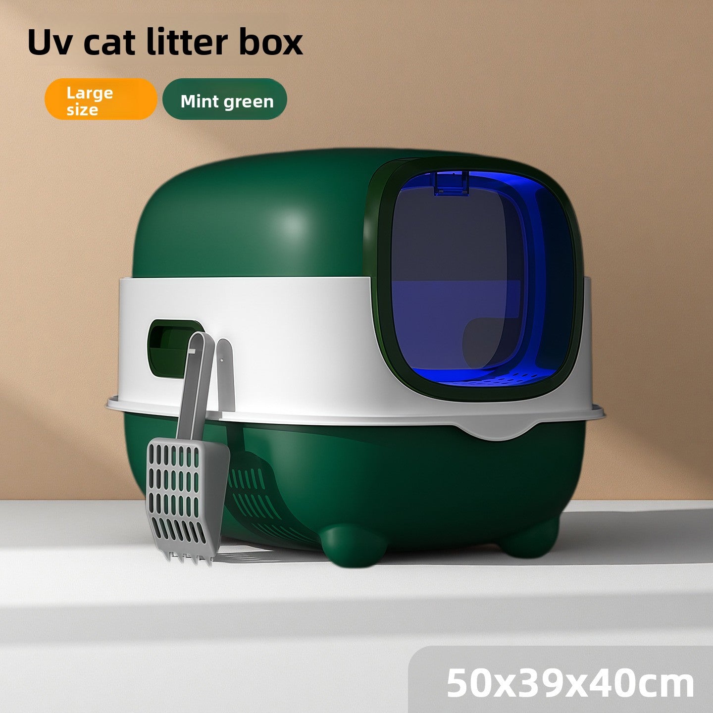Enclosed Smart cat Litter Box- UV Sterilization & Odor Control