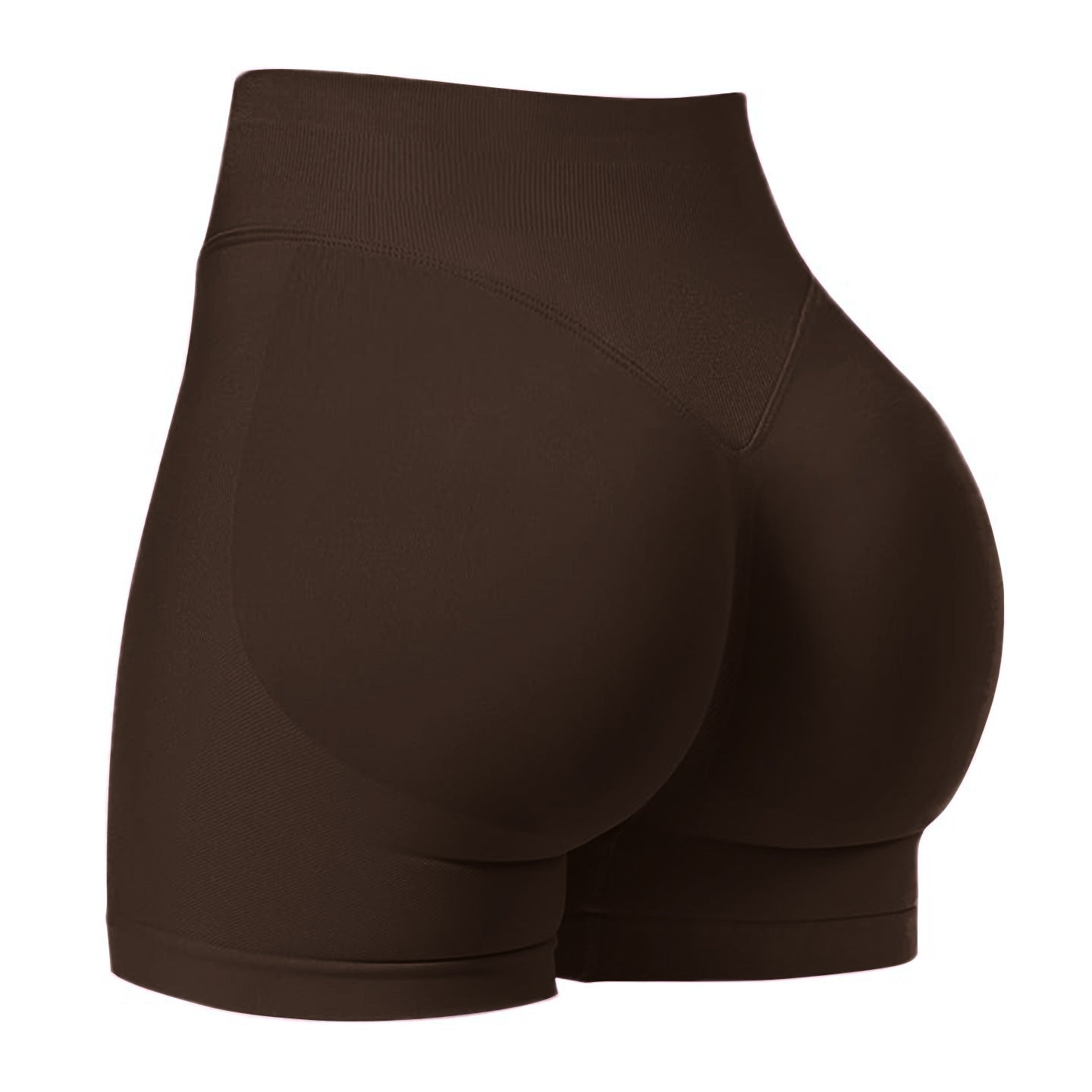 Womens High-Waisted Seamless Yoga Shorts