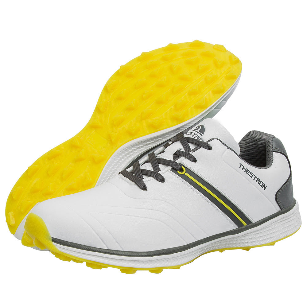 Mens Waterproof Golf Shoes Microfiber