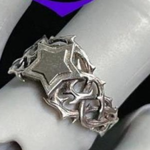 Joseph Joestar Purple Hermit Thorn Adjustable Ring
