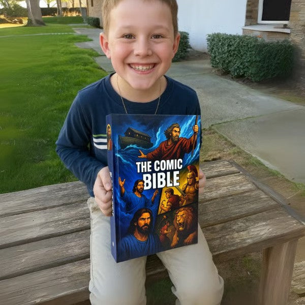 Comic Bible Action Illustration Book