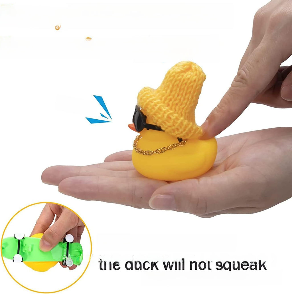 Cool skateboard rubber duck children's water play ducklings