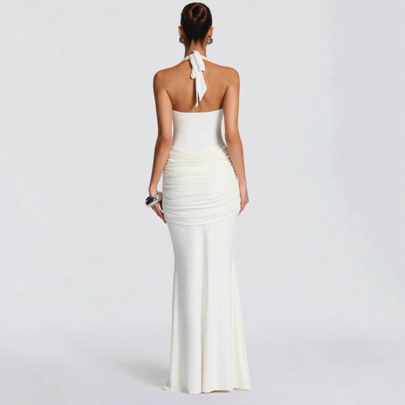 Halter Neck Ribbon Dress
