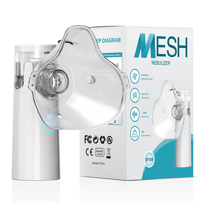 Factory Portable W301 Electronic Atomizer for Children and Adults, Micro-Mesh Foreign Trade English Package Handheld Atomizer