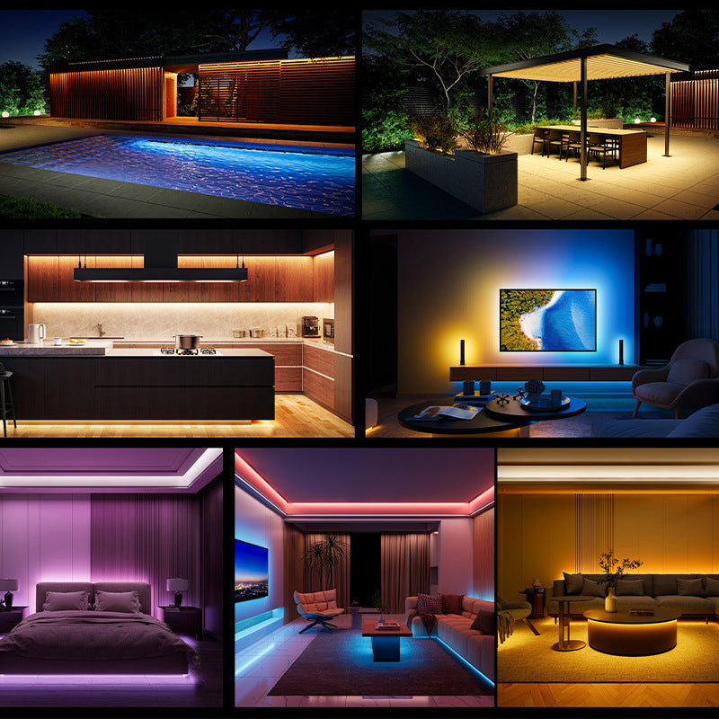 Smart RGB LED Light Strip with Bluetooth App & Remote | 5V USB Accent Lighting