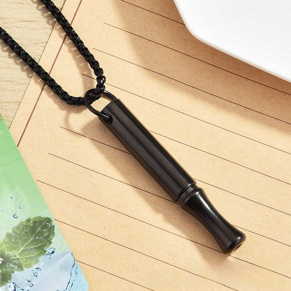 Mindfulness Breathing Whistle Necklace for Stress Relief