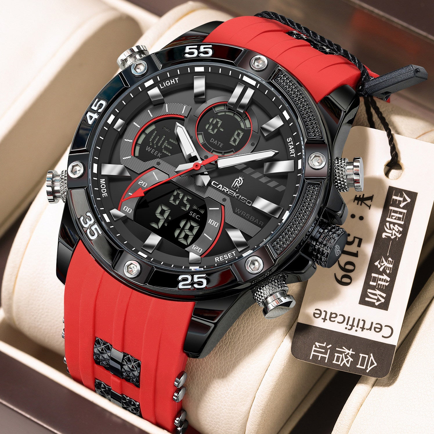 Mens Dual Display Electronic Watch