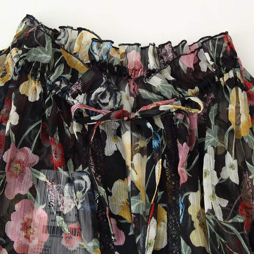 Floral Print A-Line Dress