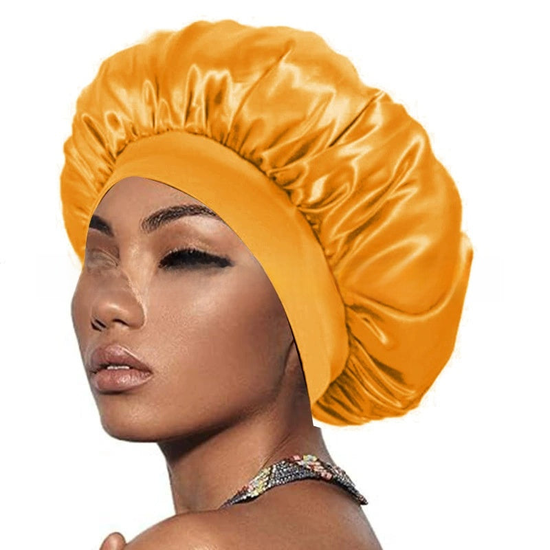 Wide Brim Stretchy Hair Care Cap