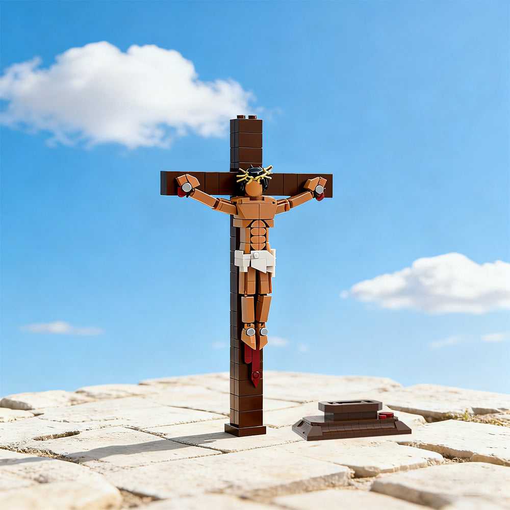MOC Crucifixion Building Blocks Compatible with Major Brands