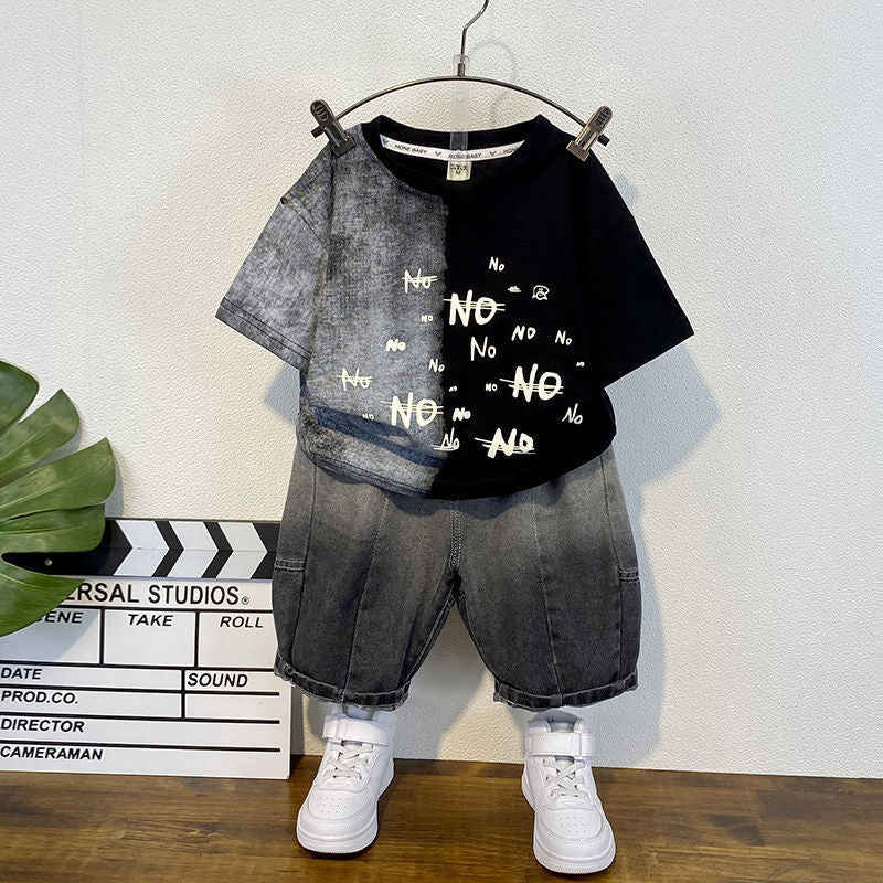 Boys' summer short-sleeve shorts